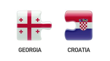 Hırvatistan Georgia Puzzle kavramı