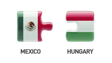 Meksika Macaristan yüksek çözünürlüklü bulmaca kavramı