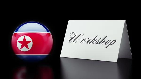 Concetto di Workshop Corea del Nord — Foto Stock