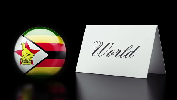 津巴布韦世界概念 — 图库照片