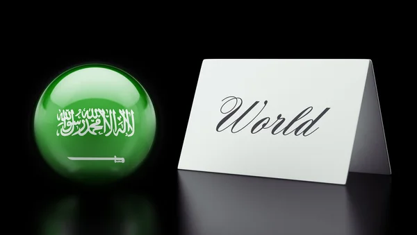 沙乌地阿拉伯世界概念 — 图库照片