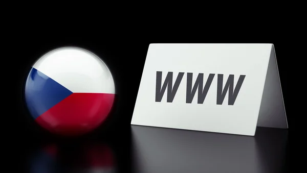 Www Česká republika koncepci — Stock fotografie