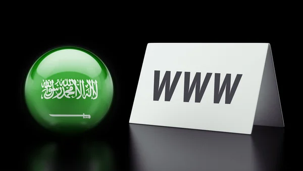 Saúdská Arábie www koncept — Stock fotografie