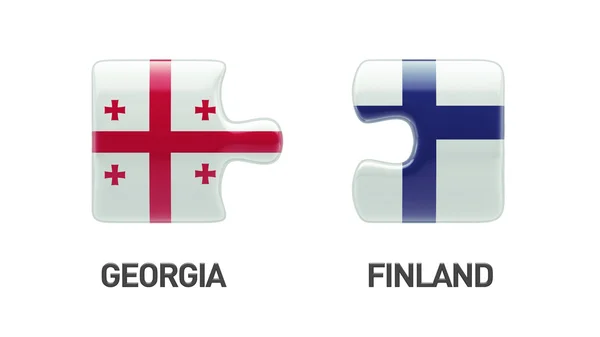 Finlandia Georgia Puzzle Concept — Foto Stock