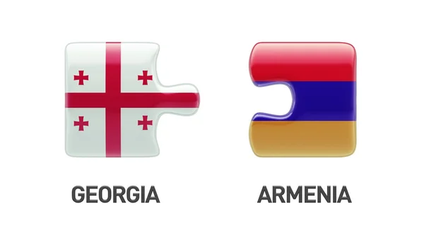 Armenië Georgië puzzel Concept — Stockfoto