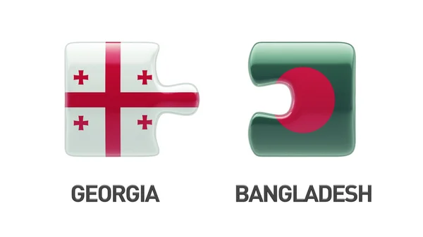 Conceito de Geórgia Puzzle de Bangladesh — Fotografia de Stock