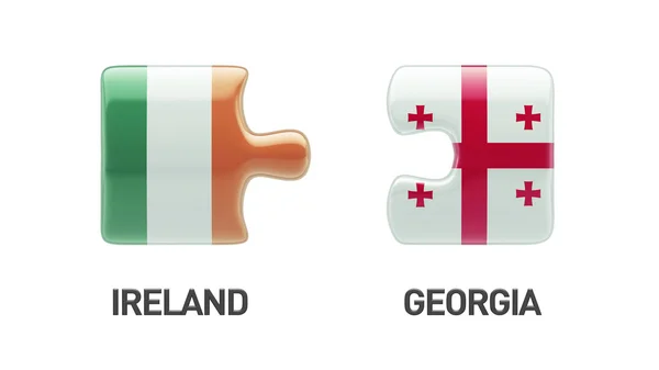 Irlanda Georgia Puzzle Concepto —  Fotos de Stock