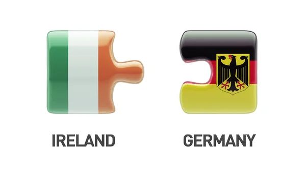 Duitsland Ierland puzzel Concept — Stockfoto
