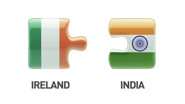 India Irlanda Puzzle Concepto —  Fotos de Stock