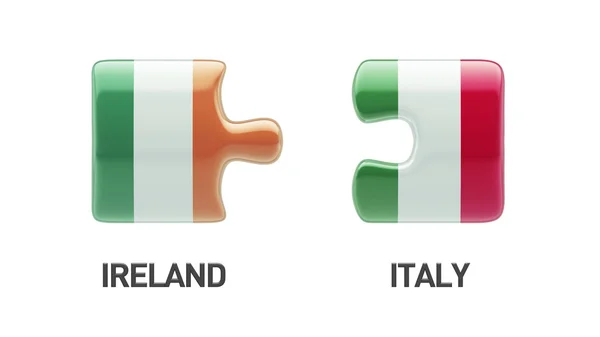 Koncepcja logiczne Irlandia Włochy — Zdjęcie stockowe