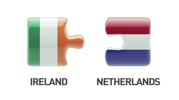 Netherlands Ireland  Puzzle Concept — Stock Photo, Image