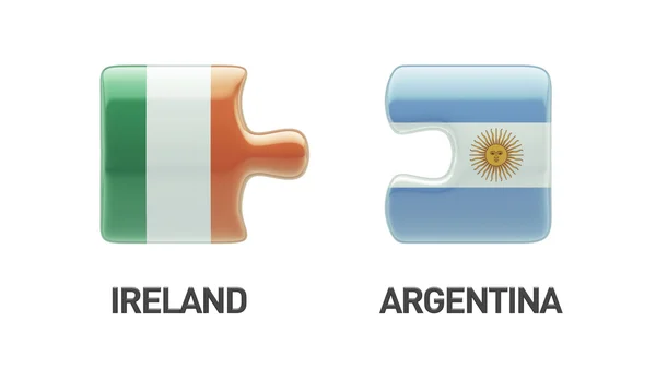 Argentine Irlande Puzzle Concept — Photo