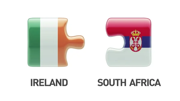 Serbie Irlande Puzzle Concept — Photo