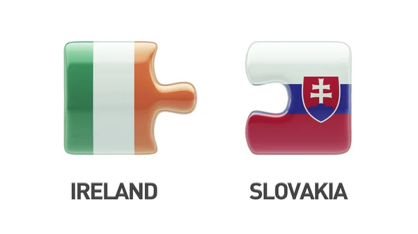 Eslovaquia Irlanda Puzzle Concepto — Foto de Stock