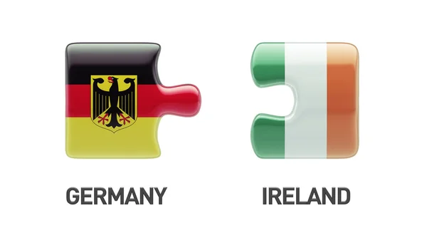 독일 아일랜드 퍼즐 개념 — 스톡 사진
