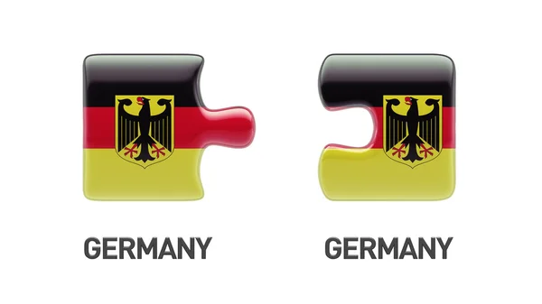 Alemania Puzzle Concepto — Foto de Stock