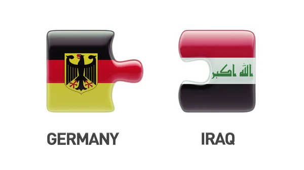 Irak Niemcy logiczne pojęcia — Zdjęcie stockowe