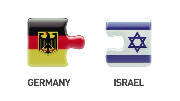 Israël Duitsland puzzel Concept — Stockfoto