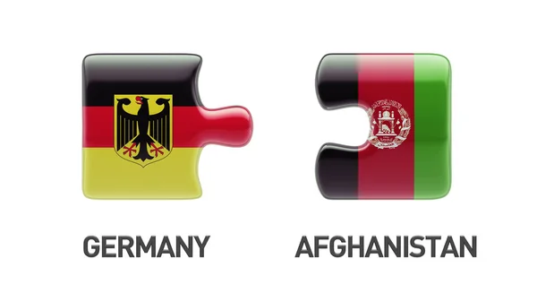 Afghanistan Germany Puzzle Concept — Stock Photo, Image