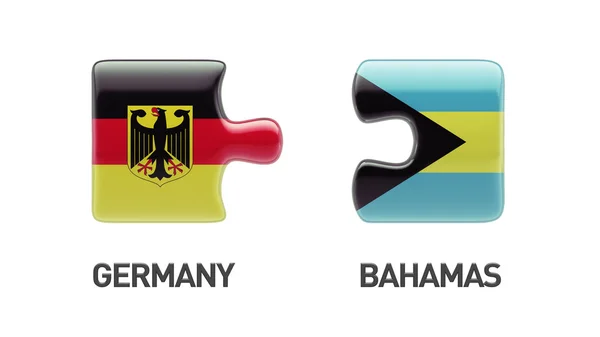 Bahamas Alemania Puzzle Concepto — Foto de Stock