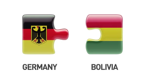 Bolivia Alemania Puzzle Concepto — Foto de Stock