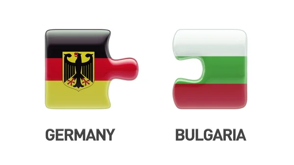 Bulgaria Germania Puzzle Concept — Foto Stock