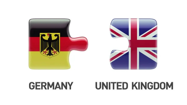 United Kingdom Germany  Puzzle Concept — Stock Photo, Image