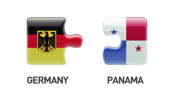 Panama Germany  Puzzle Concept — Stock Photo, Image