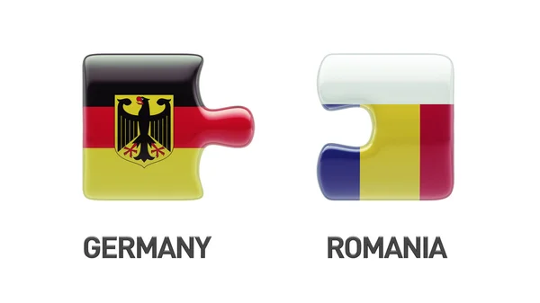 Rumania Alemania Puzzle Concepto — Foto de Stock