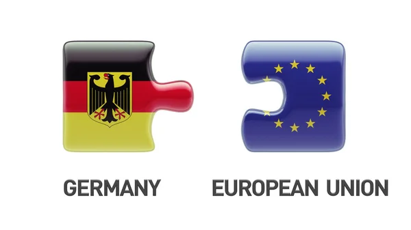 Unii Europejskiej Niemcy logiczne pojęcia — Zdjęcie stockowe