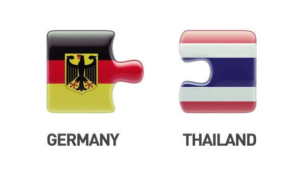 Tailandia Alemania Puzzle Concepto — Foto de Stock