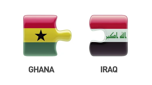 Irak Ghana Puzzle Concept — Photo