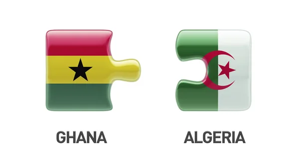 Algeria Ghana  Puzzle Concept — Stock Photo, Image