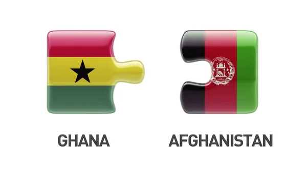 Afghanistan Ghana puzzel Concept — Stockfoto