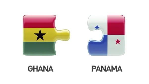 Panama Ghana pussel koncept — Stockfoto