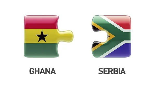 South Africa Ghana  Puzzle Concept — Stock Photo, Image