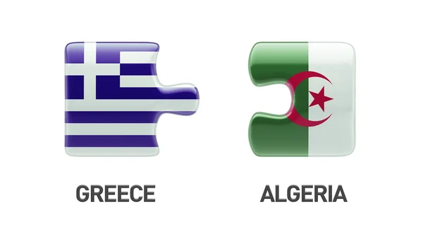 Argélia Grécia Puzzle Concept — Fotografia de Stock