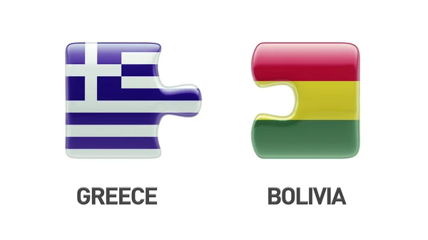 Bolivia Griekenland puzzel Concept — Stockfoto
