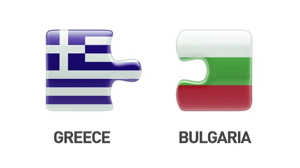 Bulgaria Grecia Puzzle Concepto — Foto de Stock