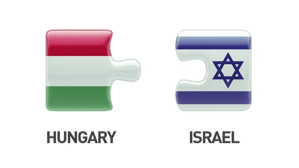 Israël Hongarije puzzel Concept — Stockfoto