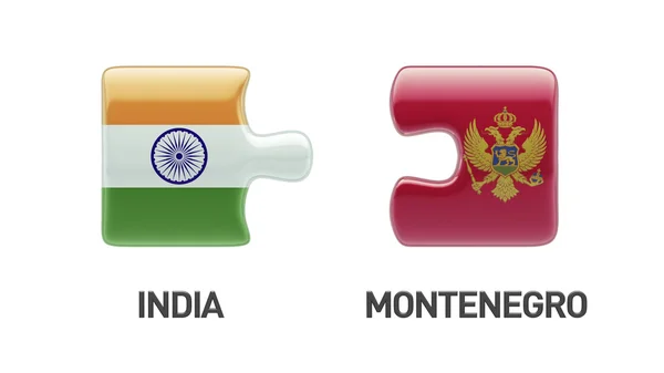 Montenegro India Puzzle Concepto — Foto de Stock