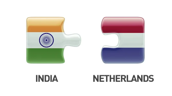 Nederland India puzzel Concept — Stockfoto