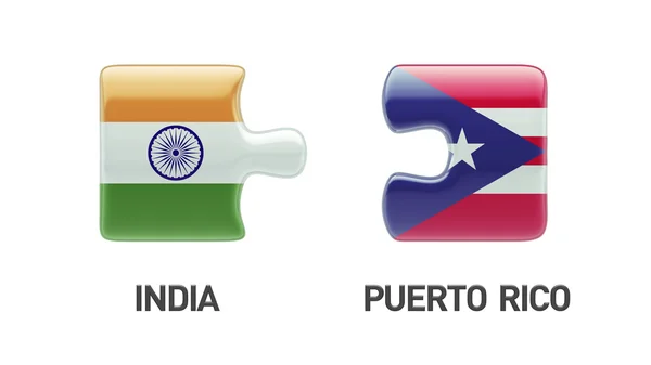 プエルトリコ インド パズル コンセプト — ストック写真
