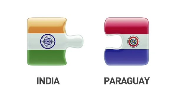 Paraguay Indien Puzzle-Konzept — Stockfoto