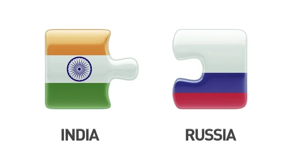 ロシア インド パズル コンセプト — ストック写真