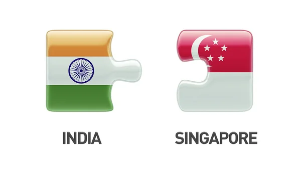 Singapur Indie koncepcja logiczne — Zdjęcie stockowe