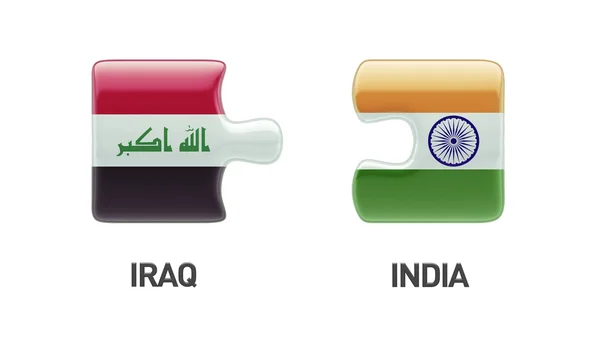 Irák Indie logická koncepce — Stock fotografie