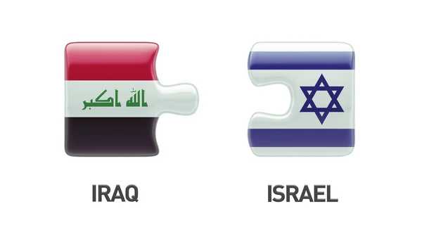 Israël Irak puzzel Concept — Stockfoto