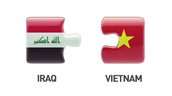 Vietnam Irák logická koncepce — Stock fotografie