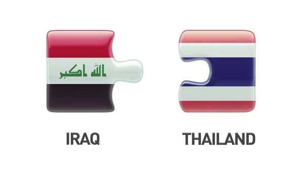 Thajsko Irák logická koncepce — Stock fotografie
